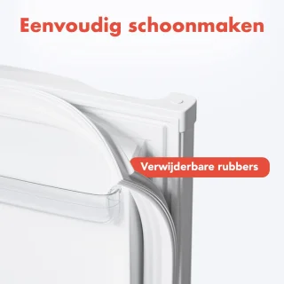 KitchenBrothers Koelvriescombinatie 85L Wit
