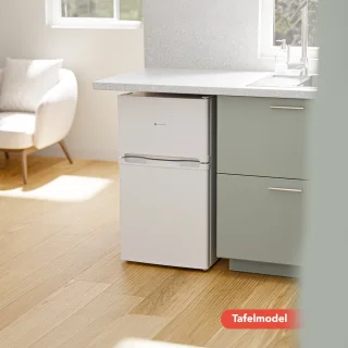 KitchenBrothers Koelvriescombinatie 85L Wit