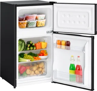 KitchenBrothers Koelvriescombinatie 85L Zwart