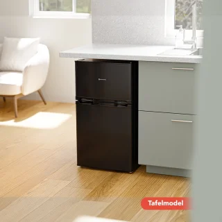 KitchenBrothers Koelvriescombinatie 85L Zwart