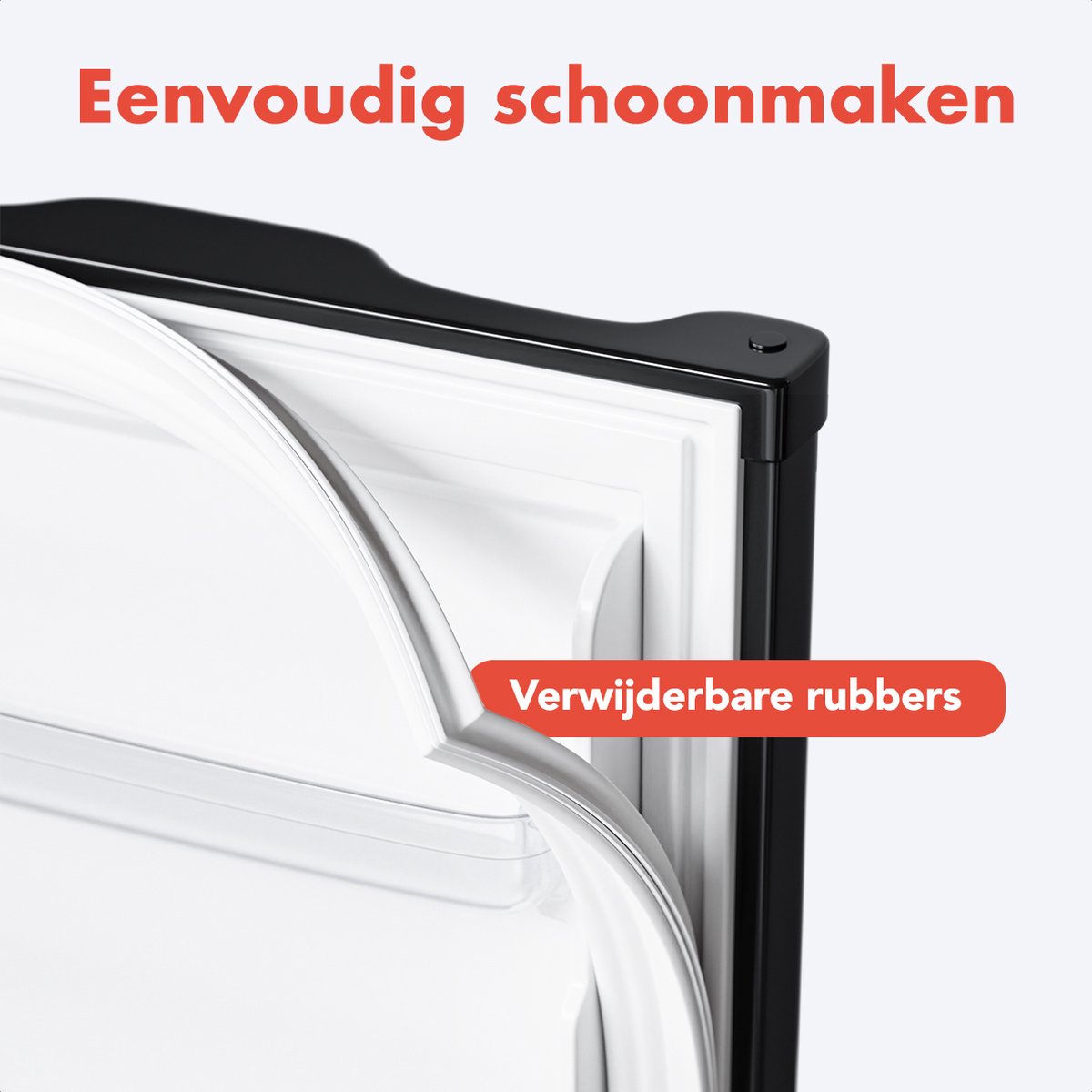 KitchenBrothers Koelvriescombinatie 88L Zwart
