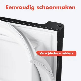 KitchenBrothers Mini Koelkast 40L Vrijstaand Zwart
