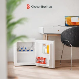 KitchenBrothers Mini Koelkast 40L Wit Vrijstaand