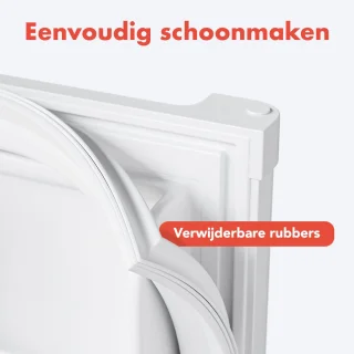 KitchenBrothers Mini Koelkast 40L Wit Vrijstaand