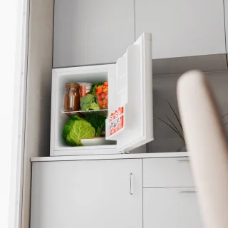 KitchenBrothers Mini Koelkast 40L Wit Vrijstaand