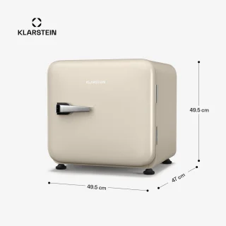 Klarstein Audrey Evo 43L Mini Kühlschrank Creme