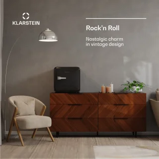 Klarstein Audrey Evo 43L Mini Kühlschrank Schwarz