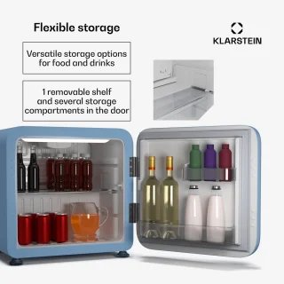 Klarstein Audrey Evo 43L Mini Kühlschrank Weiß