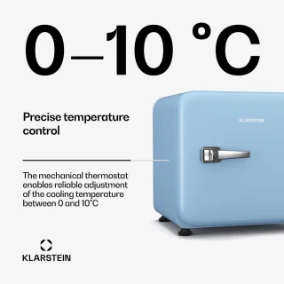 Klarstein Audrey Evo 43L Mini Kühlschrank Weiß