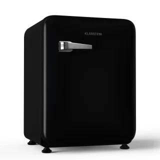Klarstein Audrey Evo 68L Retro Mini Kühlschrank Schwarz