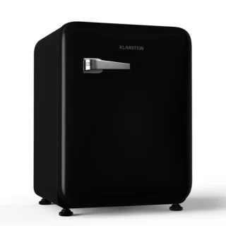 Klarstein Audrey Evo 68L Retro Mini Kühlschrank Schwarz