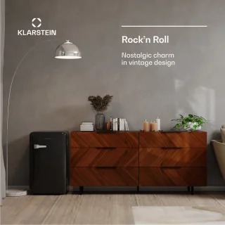 Klarstein Audrey Evo 90L Mini Kühlschrank Schwarz