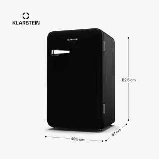Klarstein Audrey Evo 90L Mini Kühlschrank Schwarz