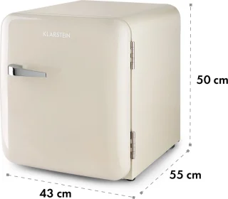 Klarstein Audrey Mini 2-in-1 Mini koelkast 37L Crème