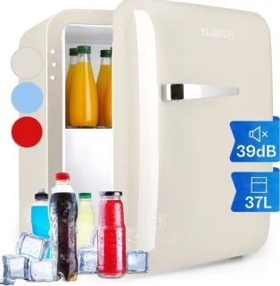 Klarstein Audrey Mini 2-in-1 Mini koelkast 37L Crème