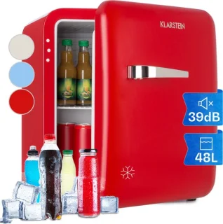 Klarstein Audrey Mini Retro koelkast 48L rood