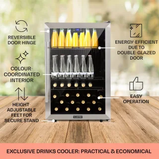Klarstein Beersafe 5XL drankkoelkast 148L roestvrij staal