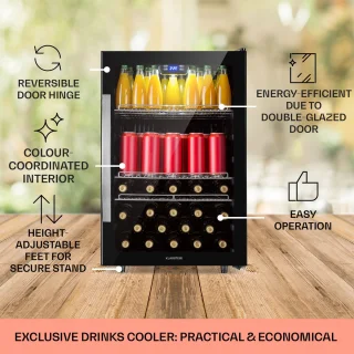 Klarstein Beersafe 5XL Onyx Drankkoelkast 148L