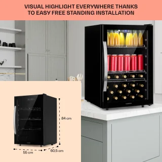 Klarstein Beersafe 5XL Onyx Drankkoelkast 148L