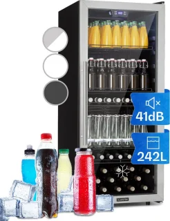 Klarstein Beersafe 7XL Drankkoelkast 242L Roestvrijstaal