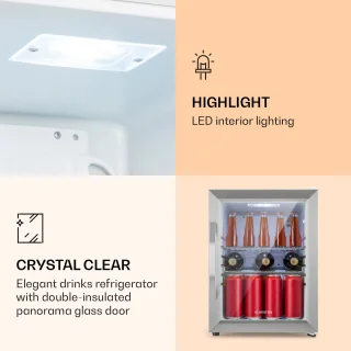 Klarstein Beersafe M Vrijstaande Koelkast 33L Crystal White
