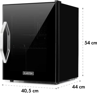 Klarstein Beersafe MOnyx vrijstaande koelkas 33L zwart