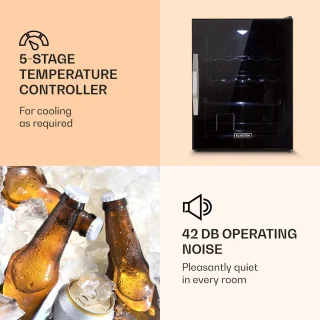 Klarstein Beersafe XL Onyx Vrijstaande Koelkast 60L Zwart