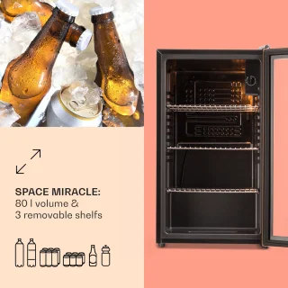 Klarstein Beersafe XXL Drankkoelkast 80L Koper