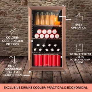 Klarstein Beersafe XXL Drankkoelkast 80L Koper