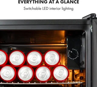 Klarstein Beersafe XXL Onyx Koelkast 80L Zwart