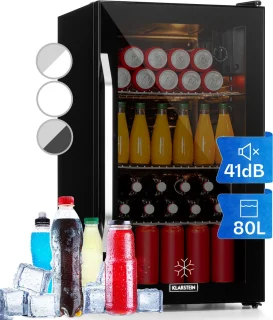 Klarstein Beersafe XXL Onyx Koelkast 80L Zwart