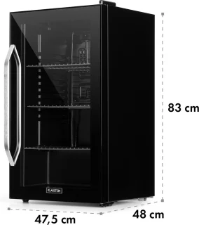 Klarstein Beersafe XXL Onyx Koelkast 80L Zwart
