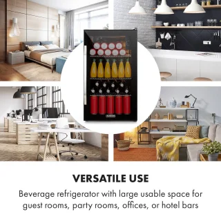 Klarstein Beersafe XXL Onyx Koelkast 80L Zwart