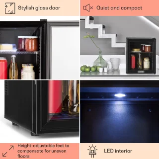 Klarstein Brooklyn 32 Minibar Mini Koelkast Zwart