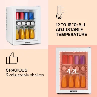 Klarstein Brooklyn 42 Minibar wit 42L