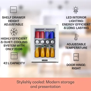 Klarstein Brooklyn 42 Minibar wit 42L