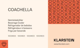 Klarstein Coachella 50 wijnkoelkast roestvrij staal 47L