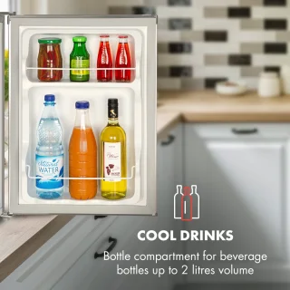 Klarstein Cool Kid Mini-Koelkast 65L Zilvergrijs