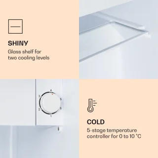 Klarstein Coolart 45L Mini Koelvriescombinatie Zwart