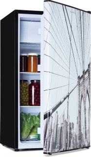 Klarstein Coolart koelvriescombinatie 79L zwart