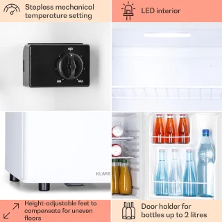 Klarstein Happy Hour 45 Mini-koelkast Wit 45L