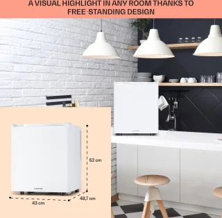 Klarstein Happy Hour 45 Mini-koelkast Wit 45L