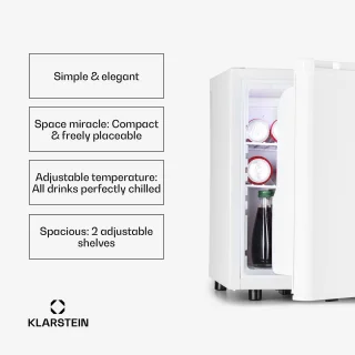Klarstein Happy Hour 45 Mini-koelkast Wit 45L