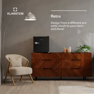 Klarstein Irene Retro koelvriescombinatie Zwart