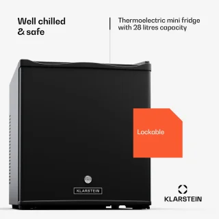 Klarstein Mini Koelkast 28L Wit Glasdeur