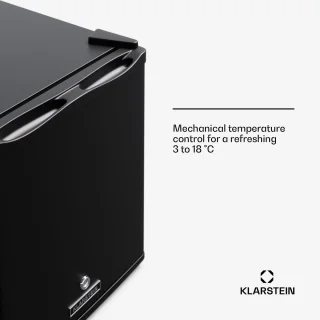 Klarstein Mini Koelkast 28L Wit Glasdeur