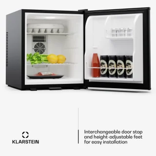 Klarstein Mini Koelkast 44L Wit met Glazen Deur