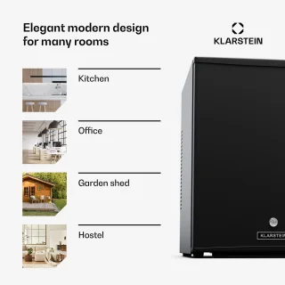 Klarstein Mini Koelkast 44L Wit met Glazen Deur