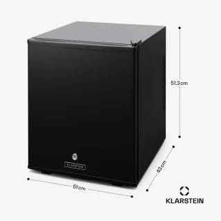 Klarstein Mini Koelkast 44L Wit met Glazen Deur