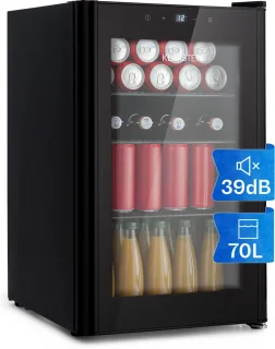 Klarstein Mini Koelkast 70L Zwart